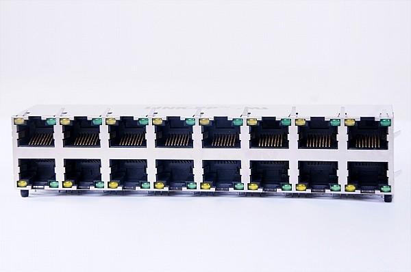 Quality 2 X 6 Ports 1000BASE-T Ethernet POE RJ45 Connector For Modem / Router for sale