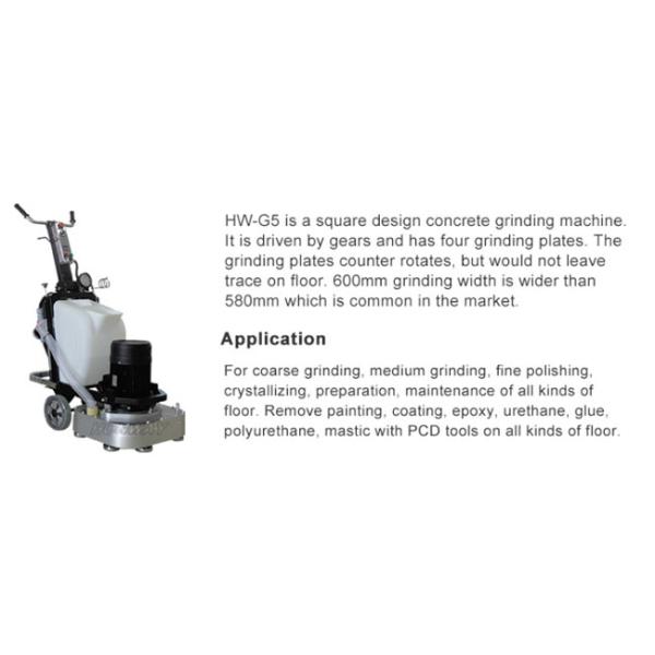 600mm Grinding Width Marble Floor Grinding Machine 3 Phrase Low Noise