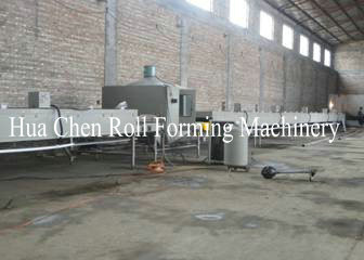 Stone Coated Metal Rood Tile Roll Forming Production Line High Capacity