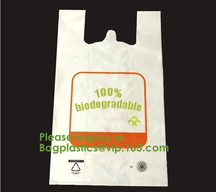 Eco Friendly Compostable Dog Poop Bags Shopping Bags Supermarket Shopping Bags T-Shirt Bags Compostable Bags Trash Bags