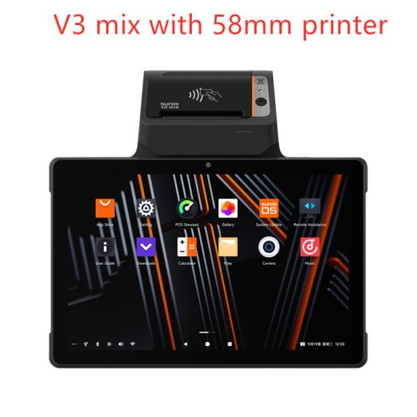 Quality All In One 10.1 Inch Tablet POS System Android 13 With 80mm Thermal Printer for sale