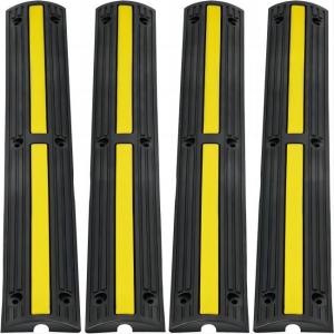 China 38in 6600Lbs Rubber Speed Hump  4 Pack Of 1 Channel Rubber Road Hump 3ton wholesale
