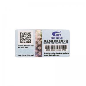 OEM QR Code Sticker Printer Vinyl Sticker Self Adhesive Anti Counterfeiting