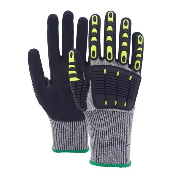 Quality Washable Nitrile Palm Coated Work Gloves , Touchscreen Cut Resistant Gloves Mechanic for sale