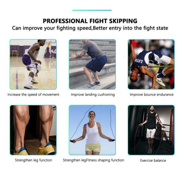 Heavy Sports Jump Rope / Exercise Skipping Rope Workout For Weight Loss