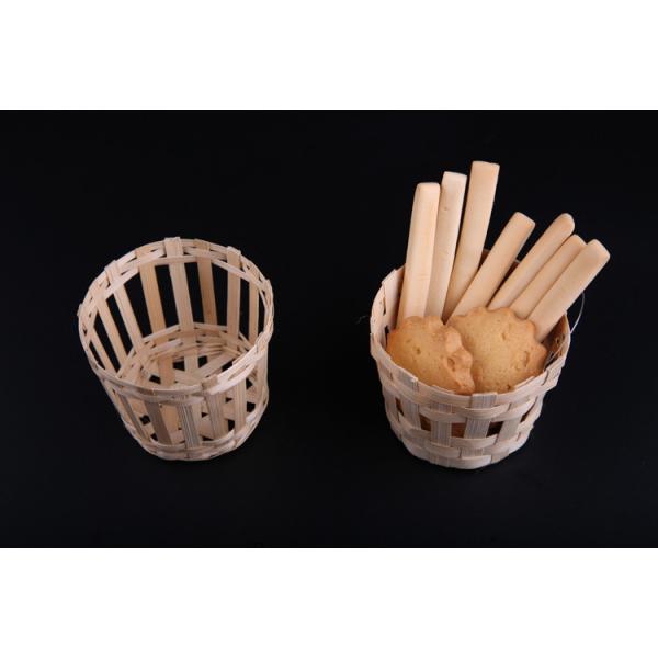 Craft Bamboo Fruit Basket Dust Pan 150*30mm Customized For Gifts