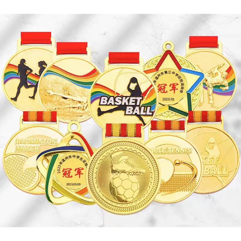 Embossing Printing Customized Custom Bronze Medals Soft Enamel Medals