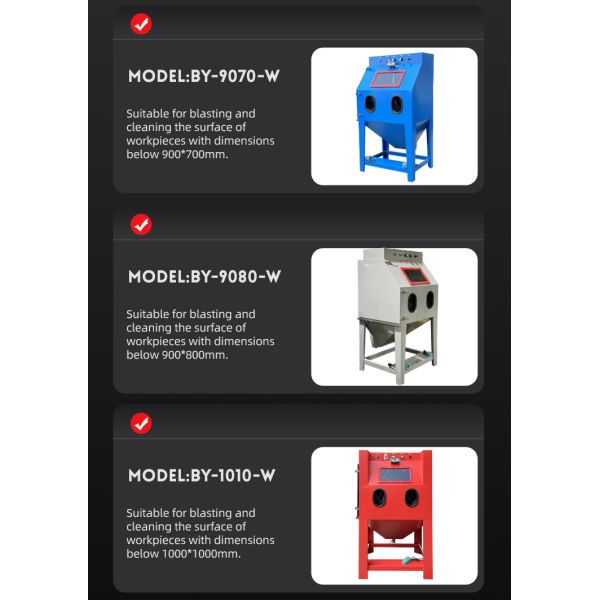 Wet Sandblasting Machine Auto Parts Sand Blasting Cleaning