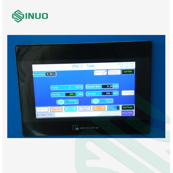 IPX1 IPX2 Rain Test Vertical Rain Drip Proof Test System for Electronics
