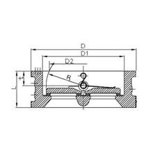 Single - Disc Swing Wafer Check Valve Americal ANSI ASME , Non Return Valve