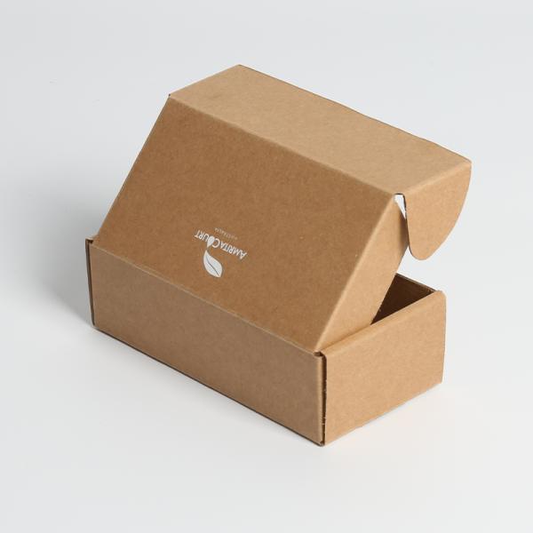 Recycable Kraft Corrugated Box With Silk White Ink High Strength Corrugated Mailers