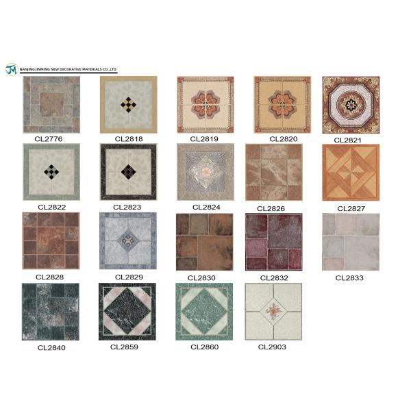 High Gloss Bathroom Floor Self Adhesive Tiles Geometry Puzzle Square Kitchen