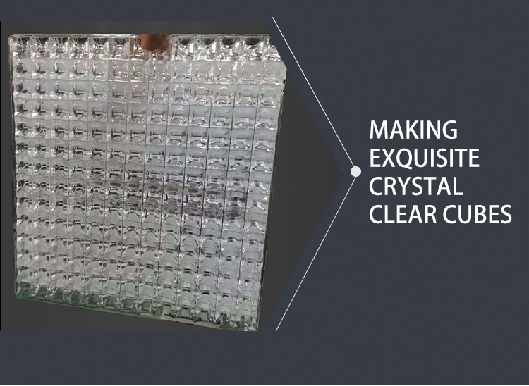 1000 KG Dice Shape Ice Cube Machine Automatic Air Cooled Ice Cube Machine