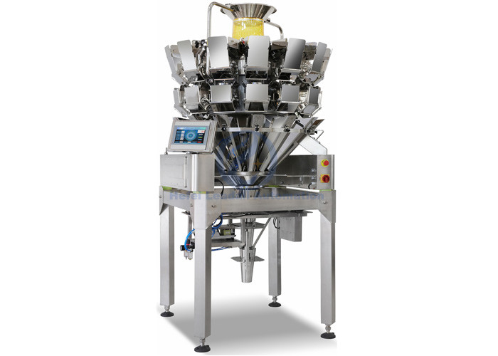 PLC Control Multi Head Weighing Machine , 10 Heads Combination Weigher Machine