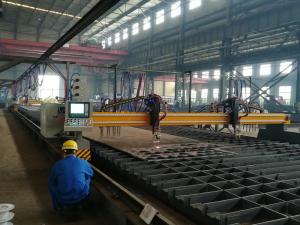 China CNC Plasma & Flame Cutting Machine Gantry Type(China HUYUAN/America HYPERTHEM Plasma Power Source) wholesale
