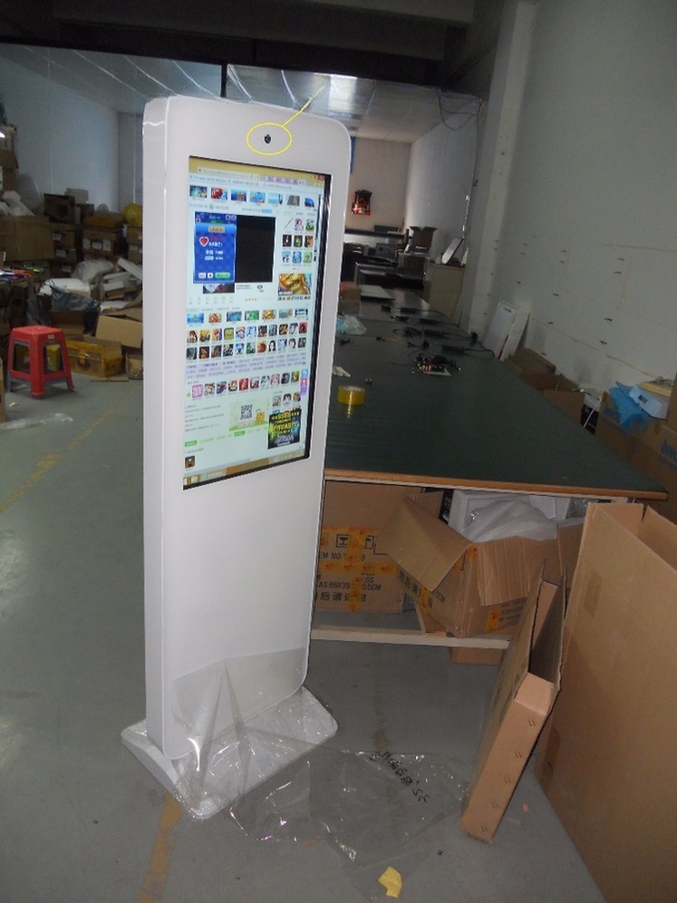 4K UHD 55" inch LCD Alone Floor standing computer touchscreen for advertising kiosk self-service terminal
