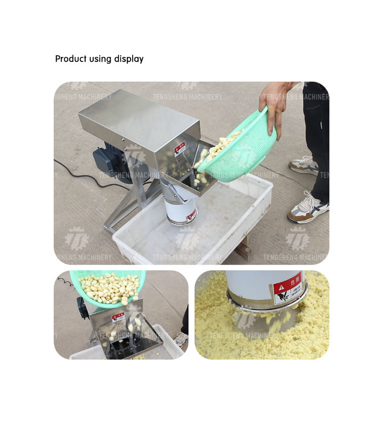 Large Scale Chopping Garlic Processing Machine Automatic Ginger Garlic Paste Making