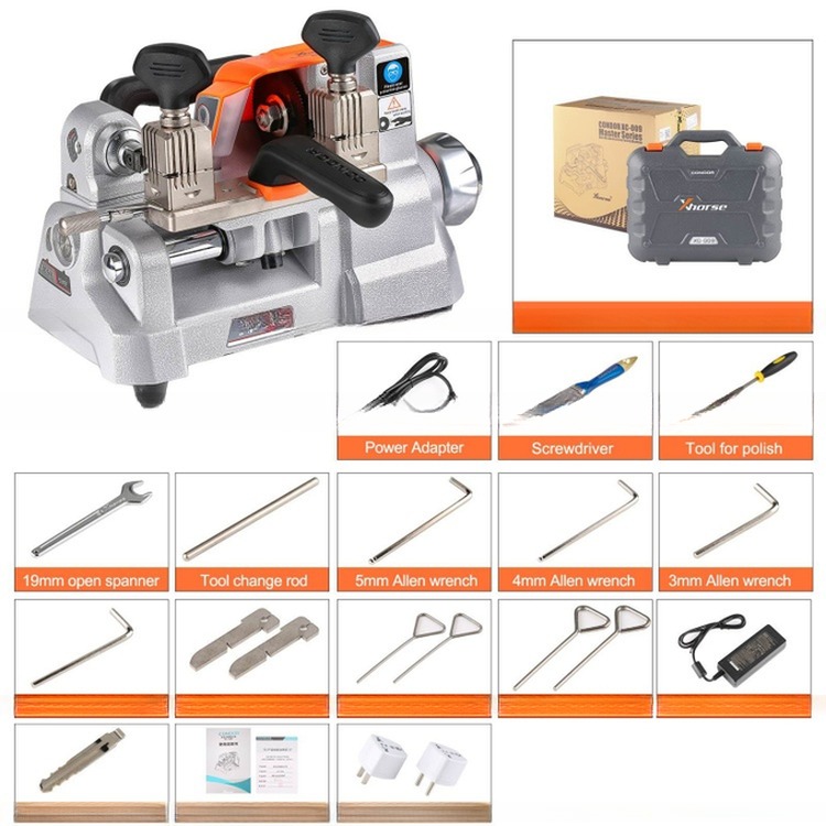 XC-009 Key Duplicating Tool with Working Voltage 110V/220V and 1050 rpm Spindle Speed
