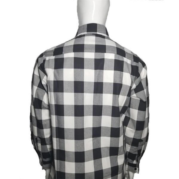 Yarn Dyed Twill FR Long Sleeve Button Down Shirts HRC2 Level 7.5oz