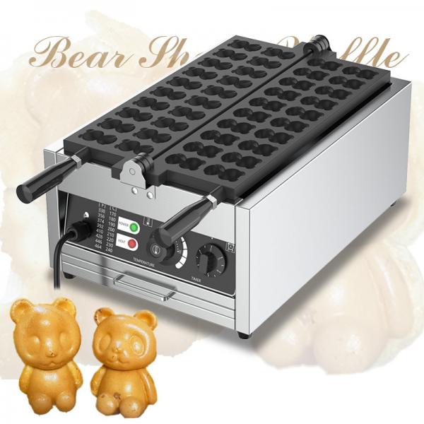 Quality 2024 Year Voltage 220v 20 Pcs Cast Iron Mini Bear Shaped Taiyaki Waffle Maker Machine for sale