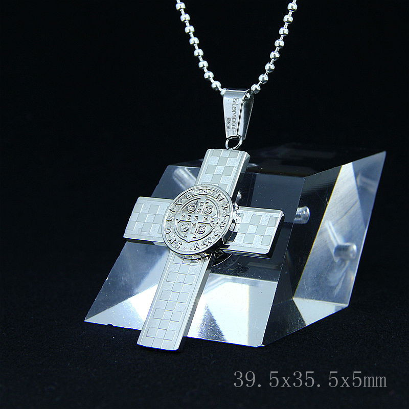 China Fashion Top Trendy Stainless Steel Cross Necklace Pendant LPC31 wholesale