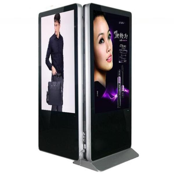 55" Floor Standing LCD Advertising Display Double Sided Kiosk OEM ODM