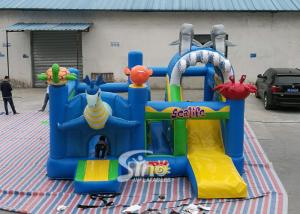 China Sealife Inflatable Combo Bouncy Castle With Slide For Kids Inflatable Playground Party Time on sale