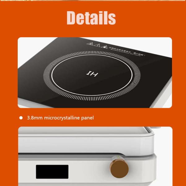 Single Burner Induction Cooker 2200W Perfect for Home Hotel and Restaurant Cookwares