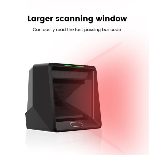 Hands-Free with Automatic Image Sensing Omnidirectional 1D 2D QR USB Barcode Scanner for Warehouse Supermarket Retail Store Pos