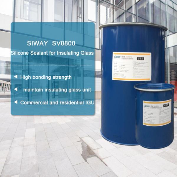 Quality Fast Curing Black Two Part Silicone Sealant For Insulating Glass Construction for sale