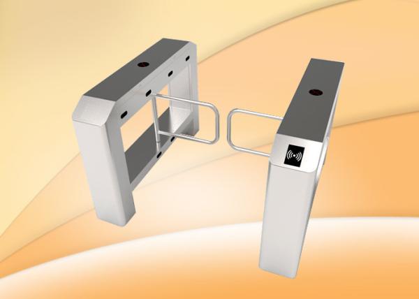 Quality single lane swing barrier turnstile with access control panel for sale