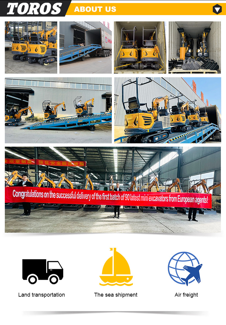 Lightweight Mini Crawler Excavator Max. Vertical Digging Depth 1655mm