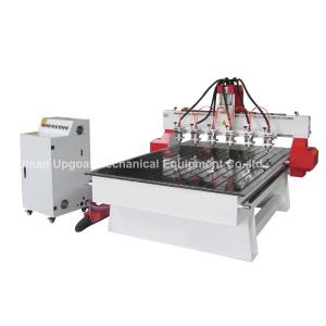 6 Spindle Heads Wood Relief CNC Router with 1300*1800mm Working Area Servo Motor