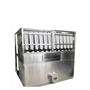 China PLC Control System Large Cube Ice Machine Commercial 3 Tons on sale