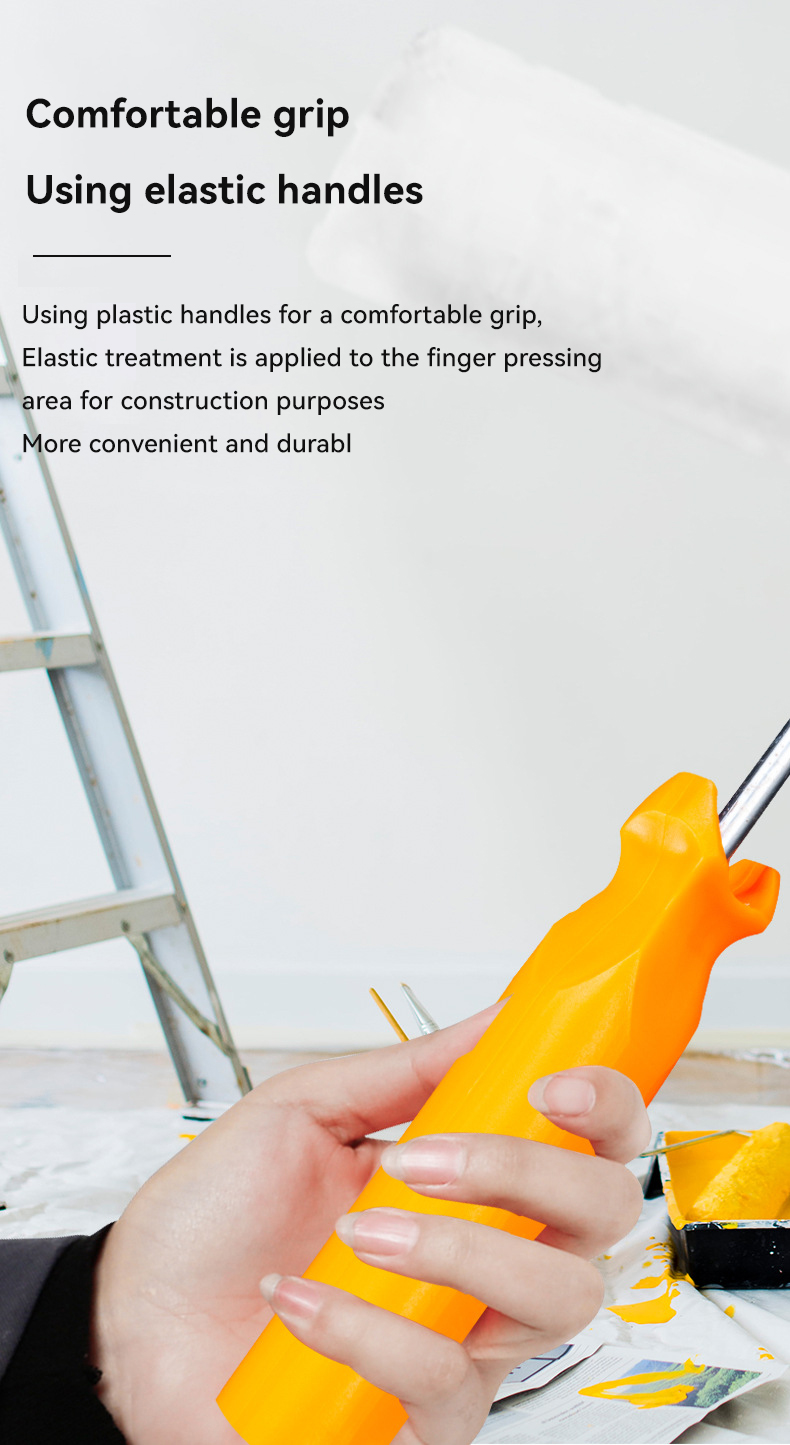Plastic PP Handle Textured Stipple Effect Paint Roller 5" for Smooth Paint Application