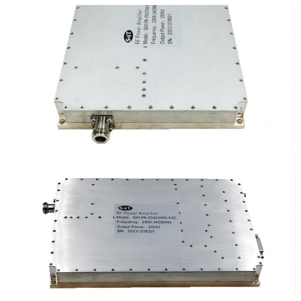 Customized High Power Solid State RF Amplifier 2900-3400MHz 200W Solid State Amplifier For radar system