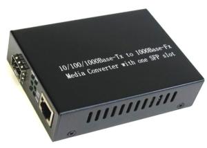 China Fast Ethernet Media Converter 1000Mbps with 1 SFP Slot and 1 Ethernet Port wholesale