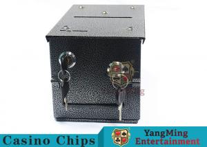 China Double - Lock Design Casino Cash Box With Thicker Metal Iron For Coins / Chips wholesale