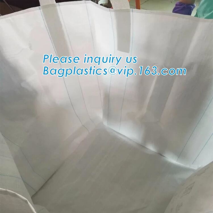 customizable PP u-panel baffle big bag /coated white woven PP jumbo bag/ventilated 4 panel baffle bag/all colors availab