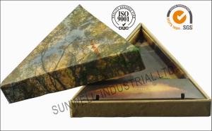 China Triangle Handmade Mounting Custom Printed Corrugated Boxes With Hard Insert Cardboard wholesale