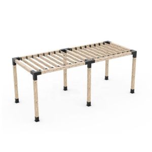 China Industry 3 Way Steel Arm Pergola Corner Bracket for 4x4 Wood Posts ISO9001 2015 Certified wholesale