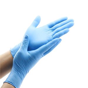 Blue 4 Mil Disposable Nitrile Gloves Chemical Resistance