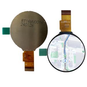 China Transmissive Circular TFT Display Round LCD Screen 1.6 Inch 360cd/M2 wholesale