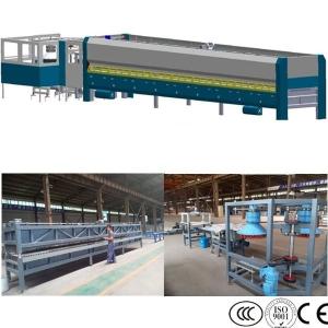 Glass Pot Cover Glass Edging Machine , Flat Bent Glass Tempering Machine,Glass Lid Tempering Furnace