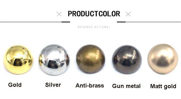 metal sewing jeans button custom logo metal buttons light gold