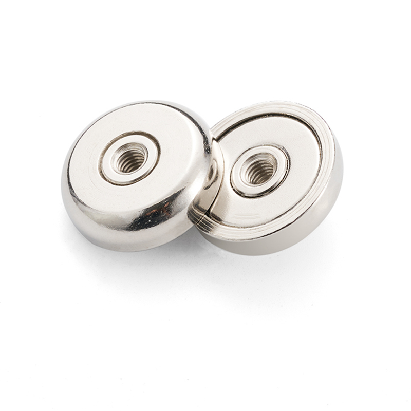 Strong Neodymium Permanent Pot Magnet with Internal Thread ISO9001 2008 Certified