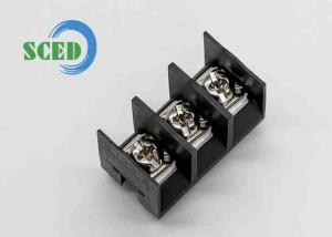 China Pitch 10.00mm Barrier Terminal Block 600V 30A 10-22AWG PBT M3.5 Power Terminal Blocks on sale