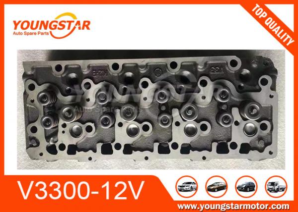 Quality Casting Iron Material Complete Cylinder Head Assy For Kubota V3300 12V Forklift for sale