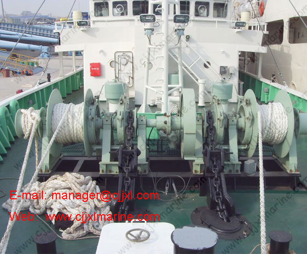 Double Drum Ship Anchor Hydraulic Windlass