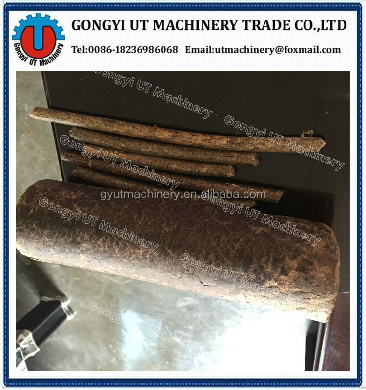 30mm Dia Biofuel Wood Sawdust Hydraulic Briquetting Punching Machine with Blue Color